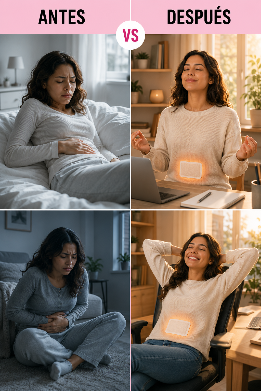 Alivio Instantáneo para Cólicos y Dolor Lumbar — Feimora Calm